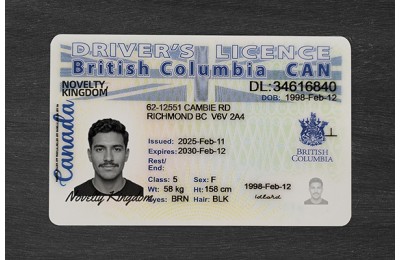 BRITISH COLUMBIA FAKE ID (2025 VERSION)