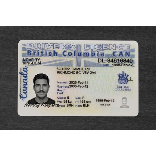 BRITISH COLUMBIA FAKE ID (2025 VERSION)
