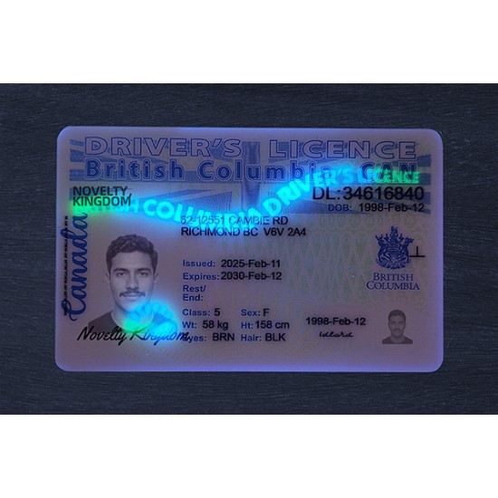 BRITISH COLUMBIA FAKE ID (2025 VERSION)