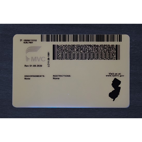 New Jersey Fake ID