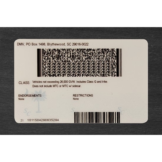 South Carolina Fake ID